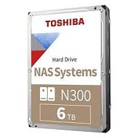 Жесткий диск Toshiba N300 HDWG760EZSTAU [6 ТБ, 3.5", SATA 6 Гбит/с, 7200 rpm, 512 МБ]