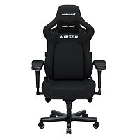 Кресло игровое AndaSeat Kaiser 4 XL BLACK черный [ткань, 5D подлокотники, 65 мм колеса, до 180 кг]