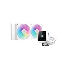 Система жидкостного охлаждения DeepCool MYSTIQUE 240 WH белый [240 мм, 2 x 120 мм, ARGB, TDP 280 Вт]