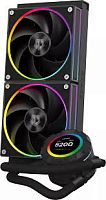 Система жидкостного охлаждения ID-Cooling SL240 BK чёрный [240 мм, 2 x 120 мм, TDP 300 Вт]