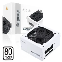 Блок питания Segotep AN650 650W WH [650 Вт, 80+, APFC, 20 + 4 pin, 4+4 pin x2 CPU, 8 SATA, 6+2 pin x2 PCI-E]