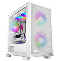 Корпус PCCooler C3D310 WH ARGB белый [Mini-Tower, Micro-ATX, Mini-ITX, USB 3.2 Gen 1 Type-A, ARGB вентиляторы, 2 x 120 мм]