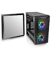Корпус Thermaltake Commander C32 TG ARGB Edition черный [Mid-Tower, Micro-ATX, Mini-ITX, Standard-ATX, USB 3.2 Gen1 Type-A, ARGB вентиляторы, 1 x 120 мм, 2 x 200 мм]