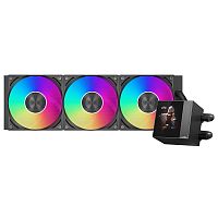 Система жидкостного охлаждения PCCooler DC360 Pro ARGB Display чёрный [360 мм, 3 x 120 мм, ARGB, цифровой дисплей, TDP 280 Вт]