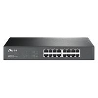 Коммутатор TP-Link TL-SG1016D [неуправляемый, 16×1 Гбит/с, настольный/в стойку 19"]