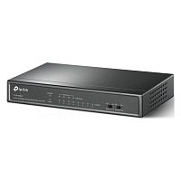 PoE-коммутатор TP-Link TL-SF1008LP [неуправляемый, 8×10/100 Мбит/с, 4 порта PoE (бюджет 41 Вт), настольный, металл]