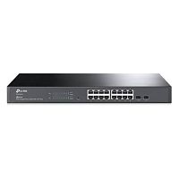 Коммутатор TP-Link SG2218 [управляемый L2+, 16×1 Гбит/с, 2×SFP 1G (комбо), в стойку 19", металл]