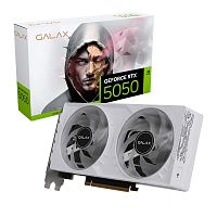 Видеокарта GALAX GeForce RTX 5050 1-Click OC WHITE [PCIe 5.0, GPU 2280 МГц, 8 ГБ GDDR6, 128 бит, 3 x DisplayPort, HDMI]