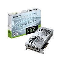 Видеокарта GIGABYTE GeForce RTX 5060 Ti EAGLE OC ICE 8G [PCIe 5.0, GPU 2407 МГц, 8 ГБ GDDR7, 128 бит, 3 x DisplayPort, HDMI]