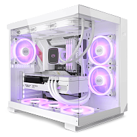 Корпус PC Cooler C3 T500 ARGB WH ATX  белый [Mid Tower, Micro-ATX, Mini-ITX, Standard-ATX, USB 3.0x2, Audio x1, LED button x1,USB-C]