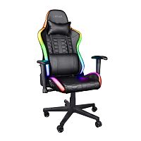 Кресло игровое Trust GXT 716 Rizza RGB черный [экокожа (PU), до 150 кг, 2D подлокотники, качание]