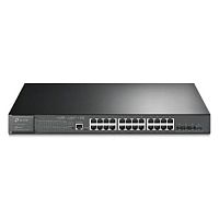 PoE-коммутатор TP-Link SG3428XMP [управляемый L2+, 24×1 Гбит/с, 4×SFP+ 10G, 24 порта PoE (PoE+; бюджет 384 Вт), в стойку 19", металл]