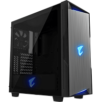 Корпус GIGABYTE AORUS C300 GLASS черный [Mid-Tower, Micro-ATX, Mini-ITX, Standard-ATX, USB 3.2 Gen1 Type-A, USB 3.2 Gen2 Type-C, RGB, 2 x 120 мм]