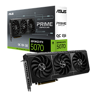 Видеокарта ASUS PRIME GeForce RTX 5070 OC 12G [12 ГБ, 192 бит, 3×DisplayPort, HDMI, Boost до 2587 МГц]