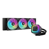 Система жидкостного охлаждения DeepCool LE360 V2 чёрный [360 мм, 3 x 120 мм, ARGB, TDP 300 Вт]