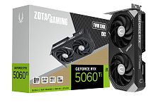 Видеокарта ZOTAC GAMING GeForce RTX 5060 Ti Twin Edge OC 8GB [PCIe 5.0 x8, 8 ГБ GDDR7, 128 бит, 3 x DisplayPort 2.1b, HDMI 2.1b, GPU 2602 МГц]