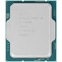Процессор Intel Core i5-14600K OEM [LGA 1700, 14 x 3.5 ГГц, L2 - 20 МБ, L3 - 24 МБ, 2 х DDR4-3200, DDR5-5600 МГц, TDP 125 Вт]