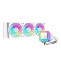 Система жидкостного охлаждения DeepCool LE360 V2 WH белый [360 мм, 3 x 120 мм, ARGB, TDP 300 Вт]