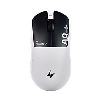 Мышь беспроводная ATK A9 Air черно-белый [30000 dpi, светодиодный, Bluetooth, USB Type-A, кнопки - 5]