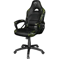 Кресло игровое Trust RYON GXT1701 BLACK камуфляж [экокожа, до 150 кг, газ лифт, подлокотники]