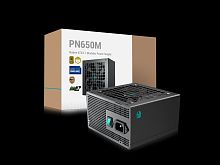 Блок питания DEEPCOOL GamerStorm PN650M черный
[650 Вт, 80+ Gold, APFC, 20+4 pin, 2 x 4+4 pin CPU, 8 SATA, 16 pin (12V-2x6), 3 x 6+2 pin PCI-E]