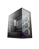 Корпус DEEPCOOL CG580 4F V2 черный [ATX/mATX/Mini-ITX, стекло, 4 вентилятора ARGB]