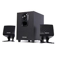 Microlab M-108BT черный
[Формат акустики – 2.1, 11 Вт (2 × 3 Вт + 5 Вт), частотный диапазон – 50 Гц – 20 000 Гц, соотношение сигнал/шум – 70 дБ, Bluetooth, питание – от сети]
