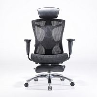 Кресло офисное Sihoo V1-N103 черный [4D подлокотники, подставка для ног]