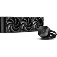 Система жидкостного охлаждения DeepCool LE360 ZERO DARK V2 чёрный [360 мм, 3 x 120 мм, ARGB, TDP 300 Вт]