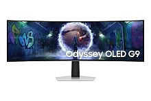 49" Монитор Samsung Odyssey OLED G9 LS49DG932SIXCI серебристый [5120x1440@240 Гц, OLED, OLED (самосвечение), 1000000:1, 250 Кд/м², HDMI, DisplayPort, USB Type-C]
