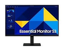 27" Монитор Samsung Essential S3 LS27D300GAIXCI черный [1920x1080@100 Гц, IPS, 3000:1, 250 Кд/м², 178°/178°, HDMI, VGA]