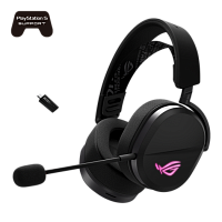 Беспроводные/проводные наушники Asus ROG Pelta Black [чёрный, Tri-Mode, 50 мм, 32Ω, до 90 ч, RGB]