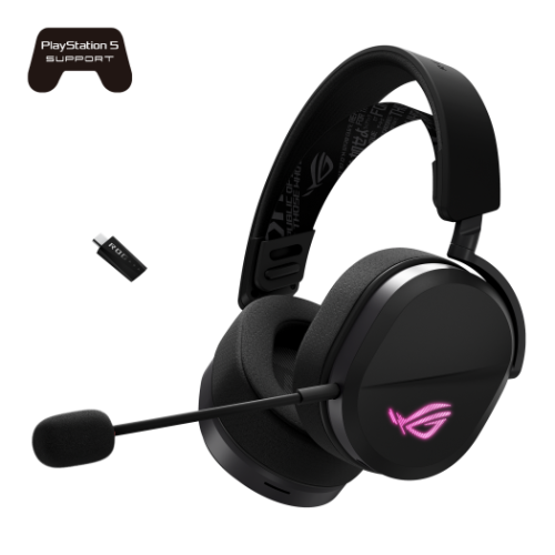 Беспроводные/проводные наушники Asus ROG Pelta Black [чёрный, Tri-Mode, 50 мм, 32Ω, до 90 ч, RGB]