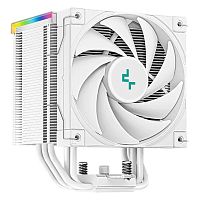 Кулер для процессора DeepCool AK500 DIGITAL WH [башенный, 5 тепл. трубкок, 1 x 120 мм, ARGB + цифровой дисплей]