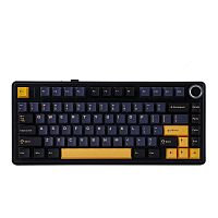 Клавиатура проводная/беспроводная AULA F75 черный [механическая, USB Type-C / 2.4 ГГц / Bluetooth, RGB-подсветка]