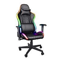 Кресло игровое Trust RIZZA GXT 716 RGB BLACK черный [экокожа, до 150 кг, подголовник, подлокотники - 2D]